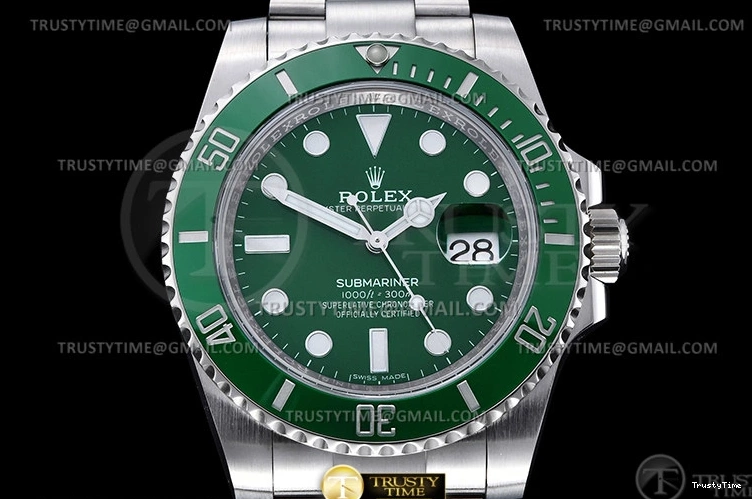 1018 ROLSUB0417B – Submariner 116610LV 904L SS SS Grn CLEAN V2 VS Stretchable 1048